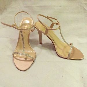 Lauren Ralph Lauren champagne satin heels